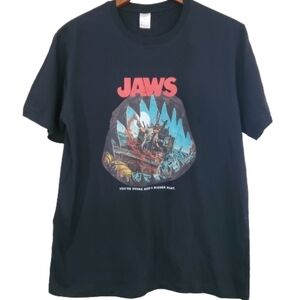 NWOT Jaws the Movie Black Short Sleeve T-Shirt Size Medium